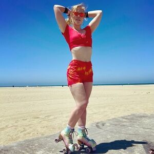 90s vintage fire booty shorts